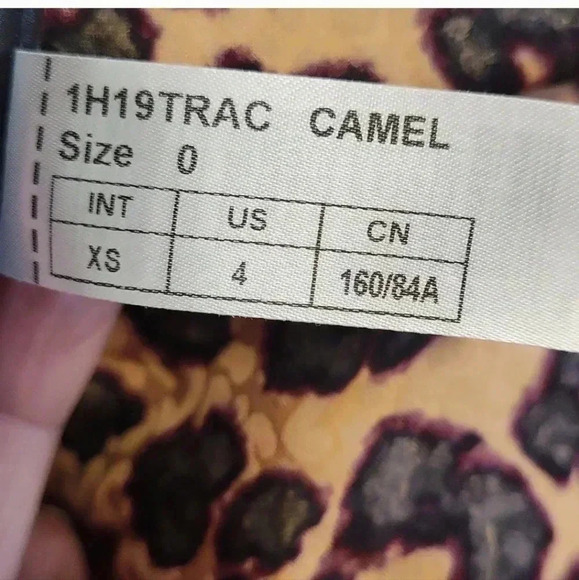 Ba&SH Tracy Animal Leopard Print Ruffle Tiered Midi Dress(XS) - Picture 12 of 12